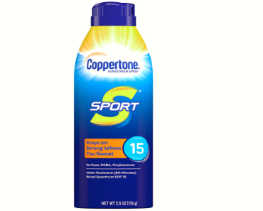 Coppertone Sport SPF 15 Sunscreen Spray 5.5-Ounce Bottle Only $3.99! (Reg. $11)