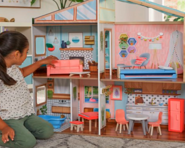 KidKraft Designed by Me: Magnetic Makeover Wooden Dollhouse Only $40 Shipped! (Reg. $129.99)