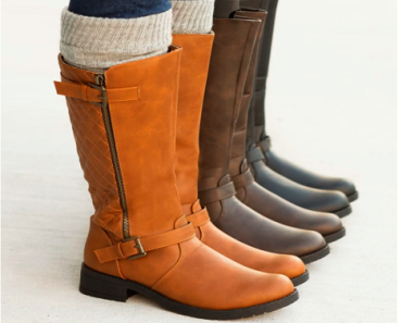 Fashion Quilted Riding Boots Only $39.99 Shipped! (Reg. $69.99)