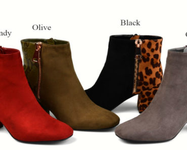 Darling Two-Tone Block Heel Bootie Only $43.99 Shipped! (Reg. $84.99)