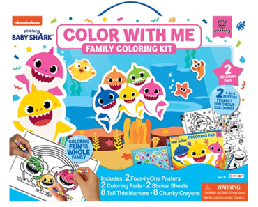 Baby Shark Color With Me Family Coloring Kit – Just $4.50!