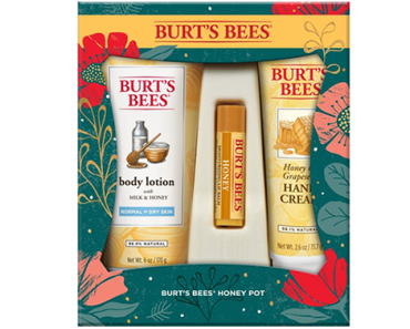 Burt’s Bees Honey Pot Holiday Gift Set, 3 Honey Skincare Products – Just $7.43!