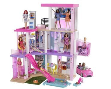 Barbie Dreamhouse (43 inch) Dollhouse with Pool, Slide, Elevator, Lights & Sounds – Just $159.99!