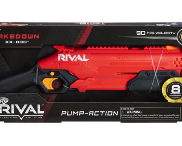Nerf Rival Takedown XX-800 Blaster, 90 FPS, Includes 8 Nerf Rival Rounds – Just $6.50!