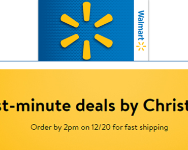 Hurry! Walmart Shipping Deadline is TODAY!