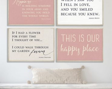 Rustic Valentine’s Quote Prints – Only $5.45!