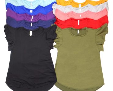 Essential Ruffle Sleeve Top – Only $14.99!