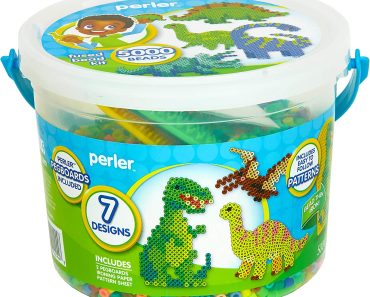 Perler Dinosaur Craft Bead Bucket Activity Kit – Only $9.99!