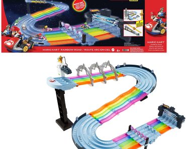 Hot Wheels Mario Kart Rainbow Road Raceway – Only $87.33!