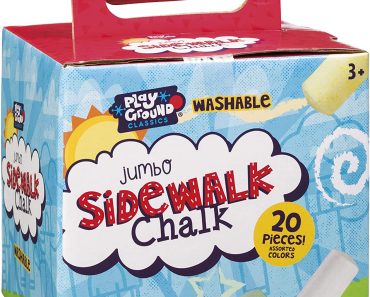 Toysmith Jumbo Sidewalk Chalk (Pack of 20) – Only $4.99!