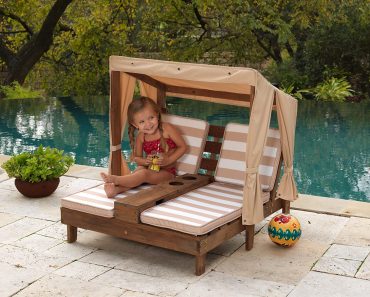 KidKraft Wooden Outdoor Double Chaise Lounge – Only $96.38!