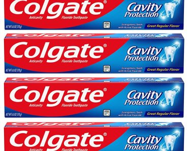 Colgate Cavity Protection Toothpaste with Fluoride -White 6 Ounce (Pack of 6) – Only $4.24!