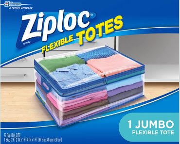 Ziploc Flexible Totes Clothes and Blanket Storage Bag (Jumbo Size) – Only $5.95!