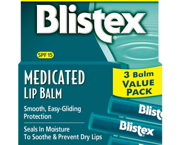 Blistex Medicated Lip Balm SPF 15 3-Count Just $2.70 Shipped!