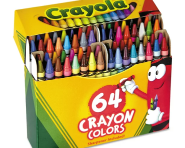 Crayola Crayons Box with Built-In Sharpener (64 Count) Only $2.97!