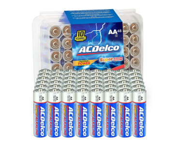 ACDelco 48-Count AA Maximum Power Super Alkaline Battery – Just $10.99!