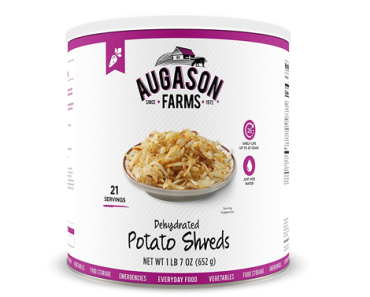 Augason Farms Dehydrated Potato Shreds 1 lb 7 oz No. 10 Can – Just $8.14!