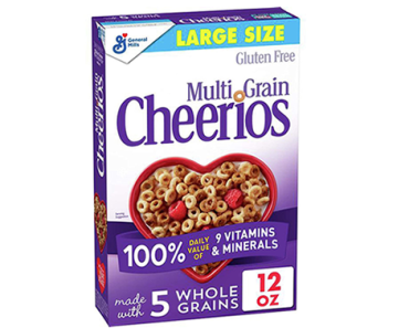 Multi Grain Cheerios, Breakfast Cereal, Gluten Free, Whole Grain Oats, 12 oz – Just $1.39!