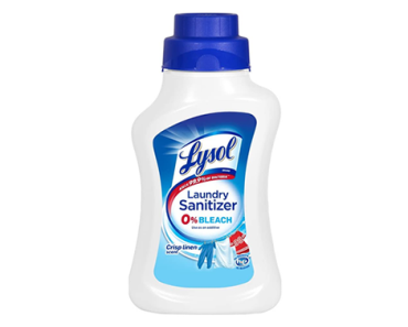 Lysol Laundry Sanitizer Additive, Crisp Linen, 41oz – Just $3.78!