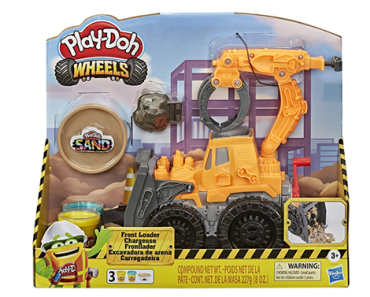 Play-Doh Wheels Front Loader Toy Truck with Non-Toxic Sand Compound and Classic Compound – Just $9.10!
