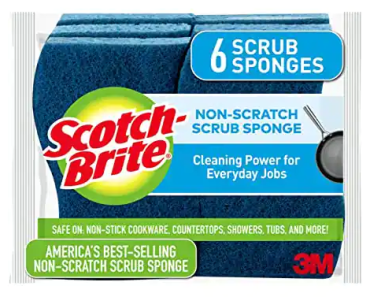 Scotch-Brite Non-Scratch Scrub Sponges, 6 Scrub Sponges – Just $3.61!
