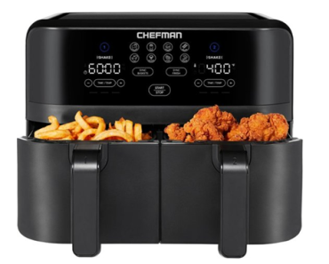 Chefman TurboFry 9 Qt. Digital Touch Dual Basket Air Fryer – Just $79.99!