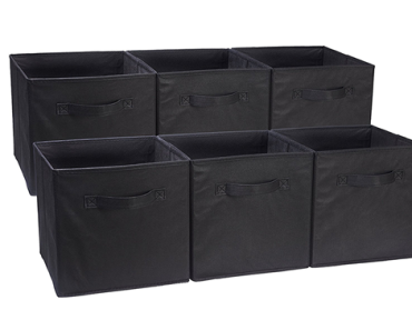 Amazon Basics Foldable Storage Cubes – 6-Pack, 6 Color Options – Just $19.49!