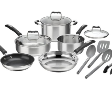 Cuisinart 12-Piece Stainless Steel Cookware Set – Just $99.99!
