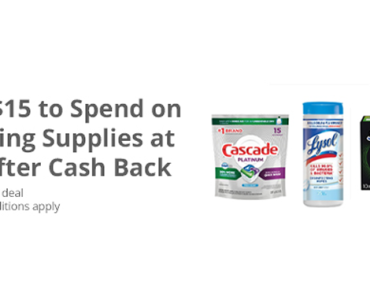 LAST DAY! Awesome Freebie! Get a FREE $15 to Spend on Cleaning Supplies at CVS from TopCashBack!