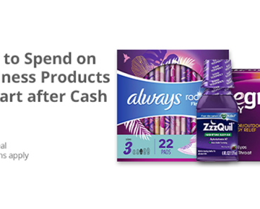 Awesome Freebie! Get a FREE $15.00 to spend on Wellness Products from WalMart and TopCashBack!