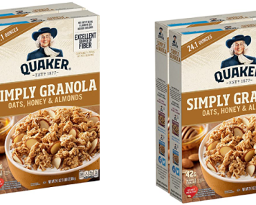 Quaker Simply Granola Honey & Almond, Twin Pack Only $7.69 Shipped!