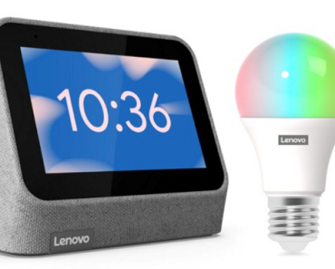 Lenovo Smart Clock Gen 2 – Grey + Color Smart Bulb Only $24.88! (Reg. $70)