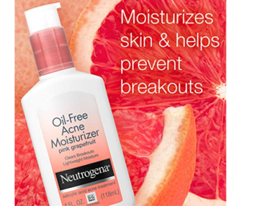 Neutrogena Oil Free Acne Facial Moisturizer Only $3.53! Awesome Reviews!