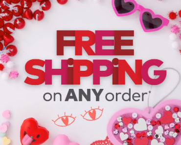 Free Shipping on Any Order at Oriental Trading! Get All of your Needs for Valentine’s Day!