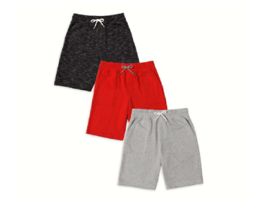 Wonder Nation Boys’ French Terry Shorts, 3-Pack Only $3.50! (Reg. $14)