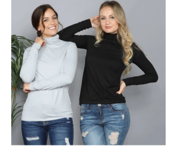 So Soft Turtleneck Layering Top Only $13.99! (Reg. $30)