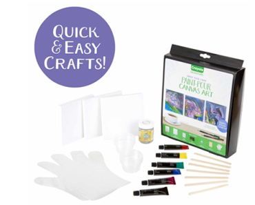 Crayola Signature Paint-Pour Canvas Art Kit – Just $5.88!