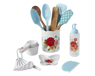 The Pioneer Woman 20-Piece Kitchen Gadget Set in Sweet Rose – Just $15.00!