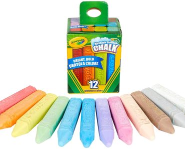 Crayola Washable Sidewalk Chalk, 12 Classic Crayola Colors – Only $6.11!