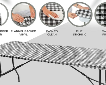 Fitted Waterproof Folding Table Tablecloth Only $7.21!