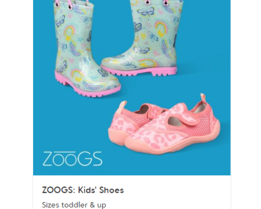 Kids Rain Boots & Water Shoes Starting at $5.99!