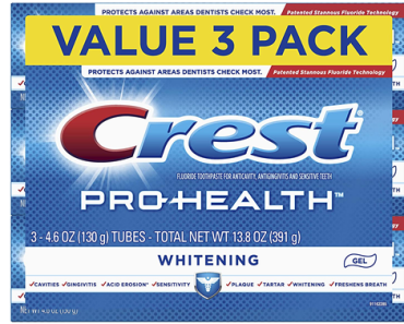 Crest Pro-Health Whitening Gel Toothpaste, 4.6 oz, 3 Count – Just $5.93!