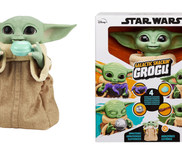 Star Wars The Mandalorian Galactic Snackin’ Grogu Animatronic Interactive Toy – Just $34.99! Back in Stock!