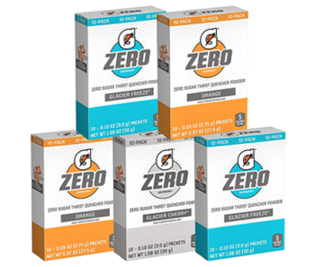 Gatorade G Zero Powder, Glacier Cherry Variety Pack, 50 Total Packs – Just $10.12!