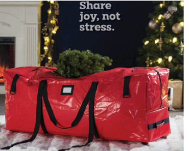 Heavy Duty Rolling Christmas Tree Storage Bag- Fits Up to 7.5 ft. Artificial Christmas Tree Only $9.60! (Reg. $35)