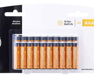 Amazon Basics AAA 1.5 Volt Performance Alkaline Batteries – Pack of 20 Only $4.91!