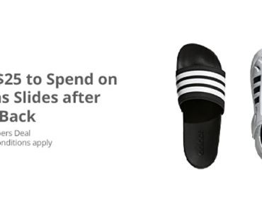 Awesome Freebie! Get a FREE $25.00 to spend on Slides from Adidas and TopCashBack!