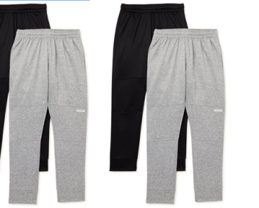 Hind Boys Fleece Reinforced Knee Joggers, 2-Pack Only $5.99! That’s Only $3 Each!