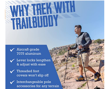 TrailBuddy Trekking Poles Only $29.59! (Reg. $40) Today Only!