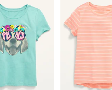 Old Navy: Kids T-Shirts Only $4, Adult T-Shirts Only $5! Long & Short Sleeve Included! Today Only!